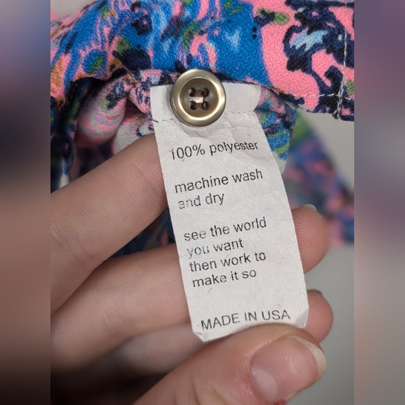 Seaplane Shirt Mens Size XS Geometric Psychedelic All Over Print Button Front - Picture 10 of 10